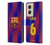 Head Case Designs Licenza Ufficiale FC Barcelona GAVI 2025/26 Giocatori Home Kit Custodia Portafoglio in Pelle Compatibile con Motorola Moto G Stylus 5G (2024)