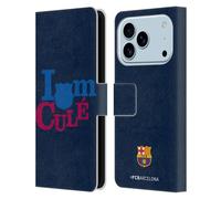 Head Case Designs Licenza Ufficiale FC Barcelona I'm A Cule CAMPIONS Custodia Portafoglio in Pelle Compatibile con Apple iPhone 17 PRO