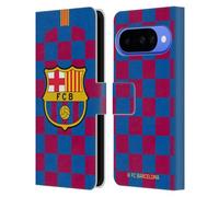 Head Case Designs Licenza Ufficiale FC Barcelona In casa 2019/20 Kit Cresta Custodia Portafoglio in Pelle Compatibile con Google Pixel 10