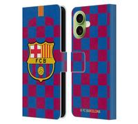 Head Case Designs Licenza Ufficiale FC Barcelona in casa 2019/20 Kit Cresta Custodia Portafoglio in Pelle Compatibile con Apple iPhone 17