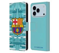 Head Case Designs Licenza Ufficiale FC Barcelona in casa Portiere 2019/20 Kit Cresta Custodia Portafoglio in Pelle Compatibile con Apple iPhone 17 PRO