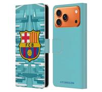 Head Case Designs Licenza Ufficiale FC Barcelona In casa Portiere 2019/20 Kit Cresta Custodia Portafoglio in Pelle Compatibile con Apple iPhone 17 Pro Max