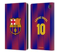 Head Case Designs Licenza Ufficiale FC Barcelona Lamine?Yamal 2025/26 Giocatori Home Kit Custodia Portafoglio in Pelle Compatibile con Amazon Fire 7 2022