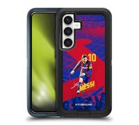 Head Case Designs Licenza Ufficiale FC Barcelona Lionel Messi 2020/21 Prima Squadra Gruppo 1 Custodia Antiurto Ultra Blindata Compatibile con Samsung Galaxy S24 5G