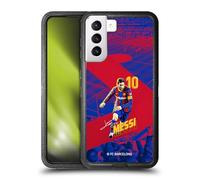 Head Case Designs Licenza Ufficiale FC Barcelona Lionel Messi 2020/21 Prima Squadra Gruppo 1 Custodia Antiurto Ultra Blindata Compatibile con Samsung Galaxy S21+ 5G