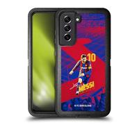 Head Case Designs Licenza Ufficiale FC Barcelona Lionel Messi 2020/21 Prima Squadra Gruppo 1 Custodia Antiurto Ultra Blindata Compatibile con Samsung Galaxy S21 Fe 5G