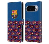 Head Case Designs Licenza Ufficiale FC Barcelona Logo E Modello FORCA BARCA Custodia Portafoglio in Pelle Compatibile con Google Pixel 10 Pro XL