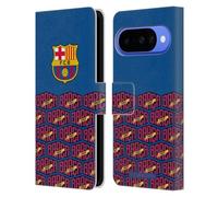 Head Case Designs Licenza Ufficiale FC Barcelona Logo E Modello FORCA BARCA Custodia Portafoglio in Pelle Compatibile con Google Pixel 10