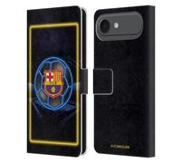 Head Case Designs Licenza Ufficiale FC Barcelona Logo Neon Custodia Portafoglio in Pelle Compatibile con Apple iPhone 17 Air
