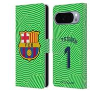 Head Case Designs Licenza Ufficiale FC Barcelona Marc-André ter Stegen 2020/21 Giocatori Home Kit Gruppo 1 Custodia Portafoglio in Pelle Compatibile con Google Pixel 10 Pro XL
