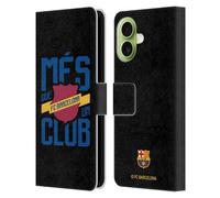 Head Case Designs Licenza Ufficiale FC Barcelona Més Que Un Club Culé Custodia Portafoglio in Pelle Compatibile con Apple iPhone 17