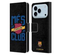 Head Case Designs Licenza Ufficiale FC Barcelona Més Que Un Club Culé Custodia Portafoglio in Pelle Compatibile con Apple iPhone 17 PRO