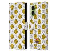 Head Case Designs Licenza Ufficiale FC Barcelona Modello Palla CAMPIONS Custodia Portafoglio in Pelle Compatibile con Apple iPhone 17