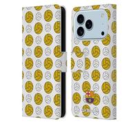 Head Case Designs Licenza Ufficiale FC Barcelona Modello Palla CAMPIONS Custodia Portafoglio in Pelle Compatibile con Apple iPhone 17 PRO