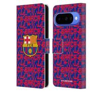 Head Case Designs Licenza Ufficiale FC Barcelona Motivo Grafica Custodia Portafoglio in Pelle Compatibile con Google Pixel 10