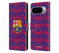 Head Case Designs Licenza Ufficiale FC Barcelona Motivo Grafica Custodia Portafoglio in Pelle Compatibile con Google Pixel 10 Pro XL
