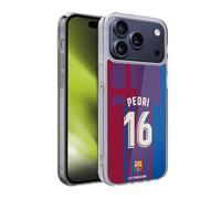 Head Case Designs Licenza Ufficiale FC Barcelona Pedri 2021/22 Giocatori Home Kit Gruppo 1 Custodia in Gel [Protezione di Grado Militare] Compatibile con Apple iPhone 17 PRO