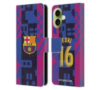 Head Case Designs Licenza Ufficiale FC Barcelona Pedri 2021/22 Giocatori Kit Third Gruppo 1 Custodia Portafoglio in Pelle Compatibile con Apple iPhone 17