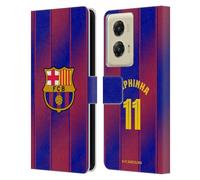 Head Case Designs Licenza Ufficiale FC Barcelona Raphinha 2025/26 Giocatori Home Kit Custodia Portafoglio in Pelle Compatibile con Motorola Moto G Stylus 5G (2024)