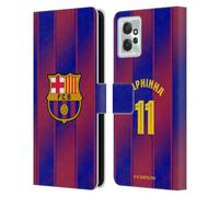 Head Case Designs Licenza Ufficiale FC Barcelona Raphinha 2025/26 Giocatori Home Kit Custodia Portafoglio in Pelle Compatibile con Motorola Moto G Power (2023)