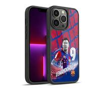 Head Case Designs Licenza Ufficiale FC Barcelona Robert Lewandowski 2023/24 Prima Squadra Cover in Gel Rinforzata [Protezione di Grado Militare] Compatibile con Apple iPhone 13 PRO