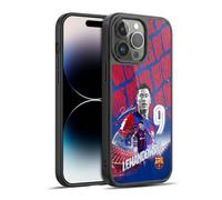 Head Case Designs Licenza Ufficiale FC Barcelona Robert Lewandowski 2023/24 Prima Squadra Cover in Gel Rinforzata [Protezione di Grado Militare] Compatibile con Apple iPhone 14 PRO Max