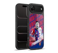Head Case Designs Licenza Ufficiale FC Barcelona Robert Lewandowski 2023/24 Prima Squadra Cover in Gel Rinforzata [Protezione di Grado Militare] Compatibile con Apple iPhone 17 Air