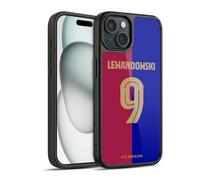 Head Case Designs Licenza Ufficiale FC Barcelona Robert Lewandowski 2024/25 Giocatori Home Kit Cover in Gel Rinforzata [Protezione di Grado Militare] Compatibile con Apple iPhone 15
