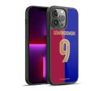 Head Case Designs Licenza Ufficiale FC Barcelona Robert Lewandowski 2024/25 Giocatori Home Kit Cover in Gel Rinforzata [Protezione di Grado Militare] Compatibile con Apple iPhone 13 PRO Max