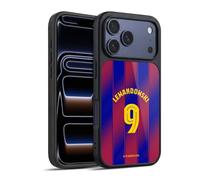 Head Case Designs Licenza Ufficiale FC Barcelona Robert Lewandowski 2025/26 Giocatori Home Kit Cover in Gel Rinforzata [Protezione di Grado Militare] Compatibile con Apple iPhone 17 PRO