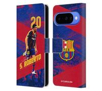 Head Case Designs Licenza Ufficiale FC Barcelona Sergio Roberto 2020/21 Prima Squadra Gruppo 1 Custodia Portafoglio in Pelle Compatibile con Google Pixel 10
