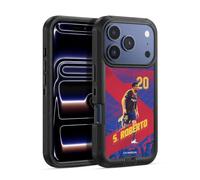 Head Case Designs Licenza Ufficiale FC Barcelona Sergio Roberto 2020/21 Prima Squadra Gruppo 1 Custodia Antiurto Ultra Blindata compatibile con Apple iPhone 17 Pro Max