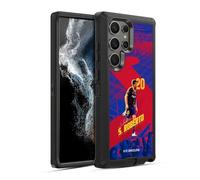 Head Case Designs Licenza Ufficiale FC Barcelona Sergio Roberto 2020/21 Prima Squadra Gruppo 1 Custodia Antiurto Ultra Blindata Compatibile con Samsung Galaxy S22 Ultra 5G