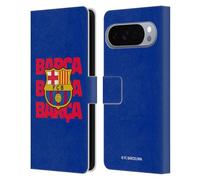 Head Case Designs Licenza Ufficiale FC Barcelona Stemma Della Barca Grafica Custodia Portafoglio in Pelle Compatibile con Google Pixel 10 Pro XL