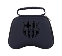 Head Case Designs Licenza Ufficiale FC Barcelona Stemma Ingoiato Logo Grafico Custodia Rigida Da Viaggio Compatibile con PS5 DualSense & Xbox Controller