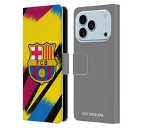 Head Case Designs Licenza Ufficiale FC Barcelona Terza Portiere 2019/20 Kit Cresta Custodia Portafoglio in Pelle Compatibile con Apple iPhone 17 PRO