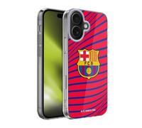 Head Case Designs Licenza Ufficiale FC Barcelona Texture Grafica Custodia in Gel [Protezione di Grado Militare] Compatibile con Apple iPhone 17