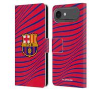 Head Case Designs Licenza Ufficiale FC Barcelona Texture Grafica Custodia Portafoglio in Pelle Compatibile con Apple iPhone 17 Air