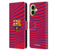 Head Case Designs Licenza Ufficiale FC Barcelona Texture Grafica Custodia Portafoglio in Pelle Compatibile con Apple iPhone 17