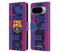 Head Case Designs Licenza Ufficiale FC Barcelona Third 2021/22 KIT CREST Custodia Portafoglio in Pelle Compatibile con Google Pixel 10 Pro XL