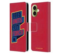 Head Case Designs Licenza Ufficiale FC Barcelona Tots Units Fem Forca Culé Custodia Portafoglio in Pelle Compatibile con Apple iPhone 17