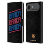 Head Case Designs Licenza Ufficiale FC Barcelona Triplo FORCA Barca Custodia Portafoglio in Pelle Compatibile con Apple iPhone 17 Air