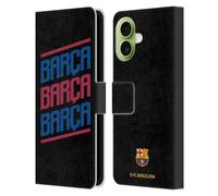 Head Case Designs Licenza Ufficiale FC Barcelona Triplo FORCA Barca Custodia Portafoglio in Pelle Compatibile con Apple iPhone 17