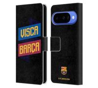 Head Case Designs Licenza Ufficiale FC Barcelona Visca FORCA BARCA Custodia Portafoglio in Pelle Compatibile con Google Pixel 10