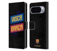 Head Case Designs Licenza Ufficiale FC Barcelona Visca FORCA BARCA Custodia Portafoglio in Pelle Compatibile con Google Pixel 10 Pro XL
