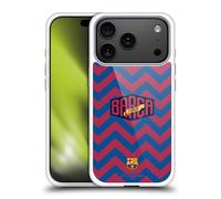 Head Case Designs Licenza Ufficiale FC Barcelona Zigzag FORCA Barca Custodia in Gel [Protezione di Grado Militare] Compatibile con Apple iPhone 17 PRO