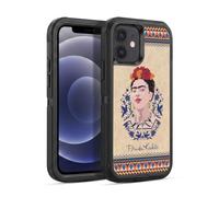 Head Case Designs Licenza Ufficiale Frida Kahlo Blu Navy Ritratto Custodia Antiurto Ultra Blindata compatibile con Apple iPhone 12 / iPhone 12 Pro
