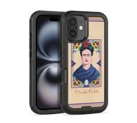 Head Case Designs Licenza Ufficiale Frida Kahlo Blu Ritratto Custodia Antiurto Ultra Blindata compatibile con Apple iPhone 16
