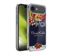 Head Case Designs Licenza Ufficiale Frida Kahlo Boccioli Floreale Rosso Custodia in Gel [Protezione di Grado Militare] Compatibile con Apple iPhone 17 Air