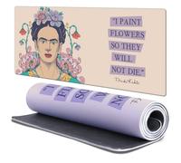 Head Case Designs Licenza Ufficiale Frida Kahlo Dipingo Fiori Arte Mista 37.4 x 15.75 x 0.16 Inches (900 x 400 mm) - XL Tappetino per Mouse E Scrivania da Ufficio per Giochi Tastiera PC